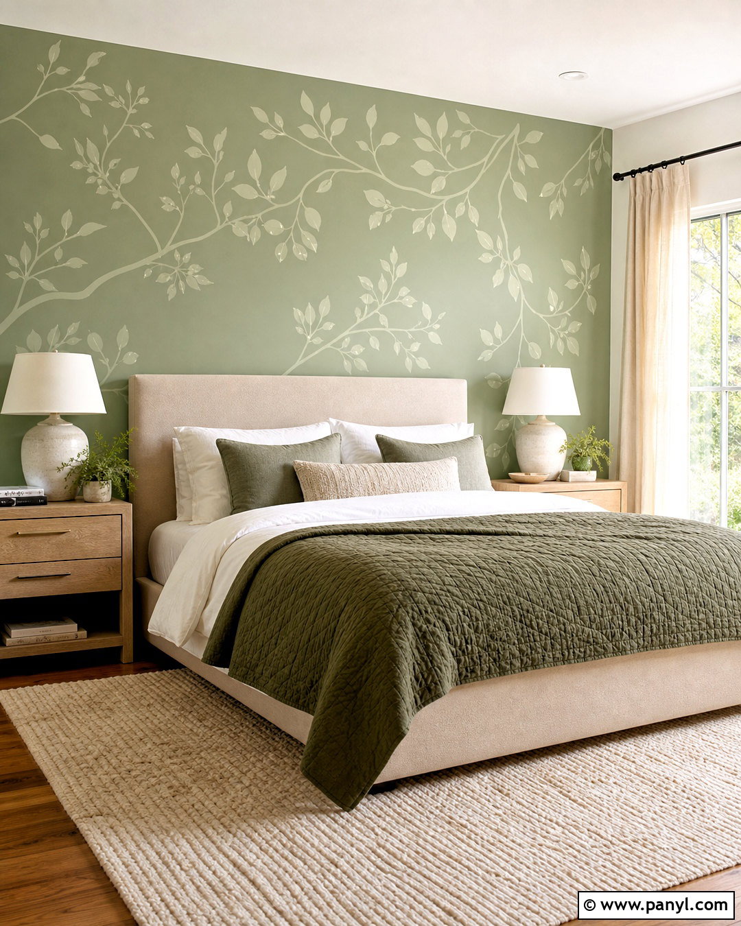 Leaf Wall Stencil For Bedroom - 20 wall stencil ideas
