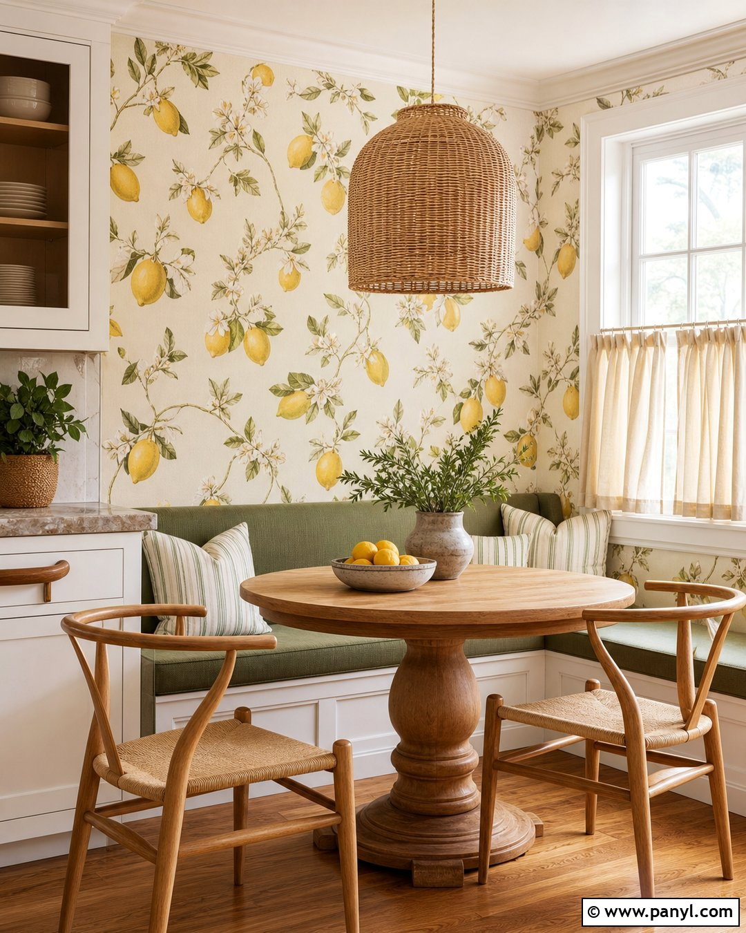 Lemon Wallpaper Breakfast Nook - 35 2019 Aesthetic Wallpaper ideas