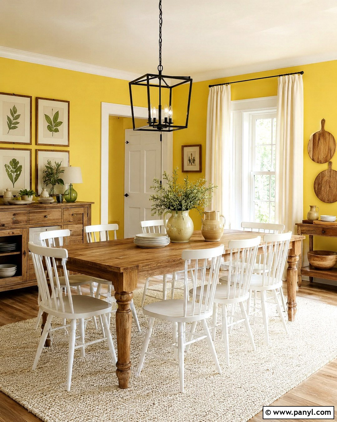 Lemon Walls With Farmhouse Decor - 20 Lemon Walls