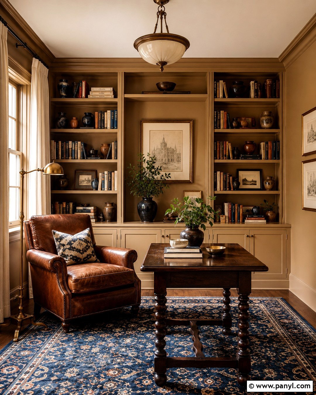 Lenox Tan Library - 20 Tan Wall Paint Colors