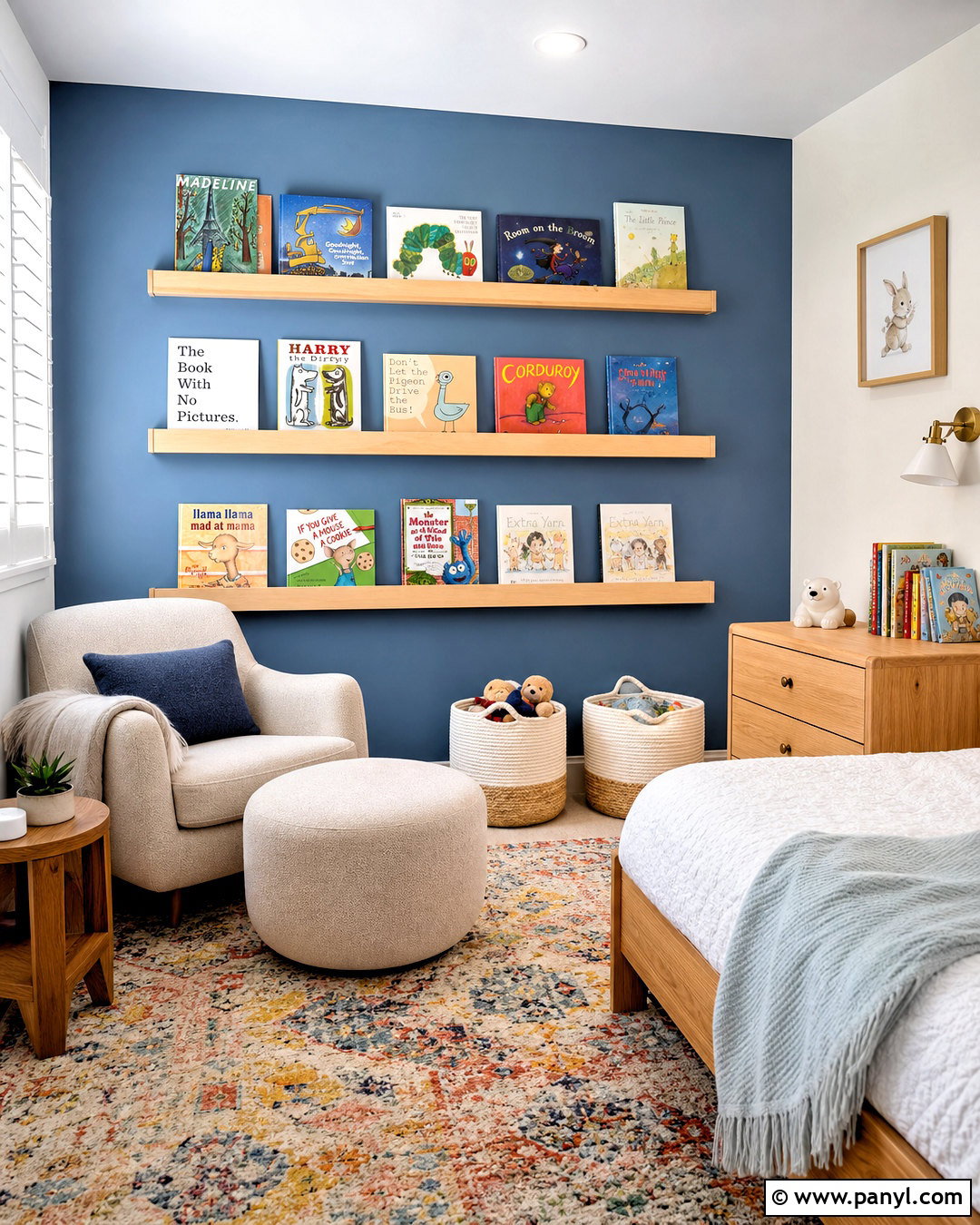 Library Kids Room Accent Wall - 20 accent wall kids room ideas