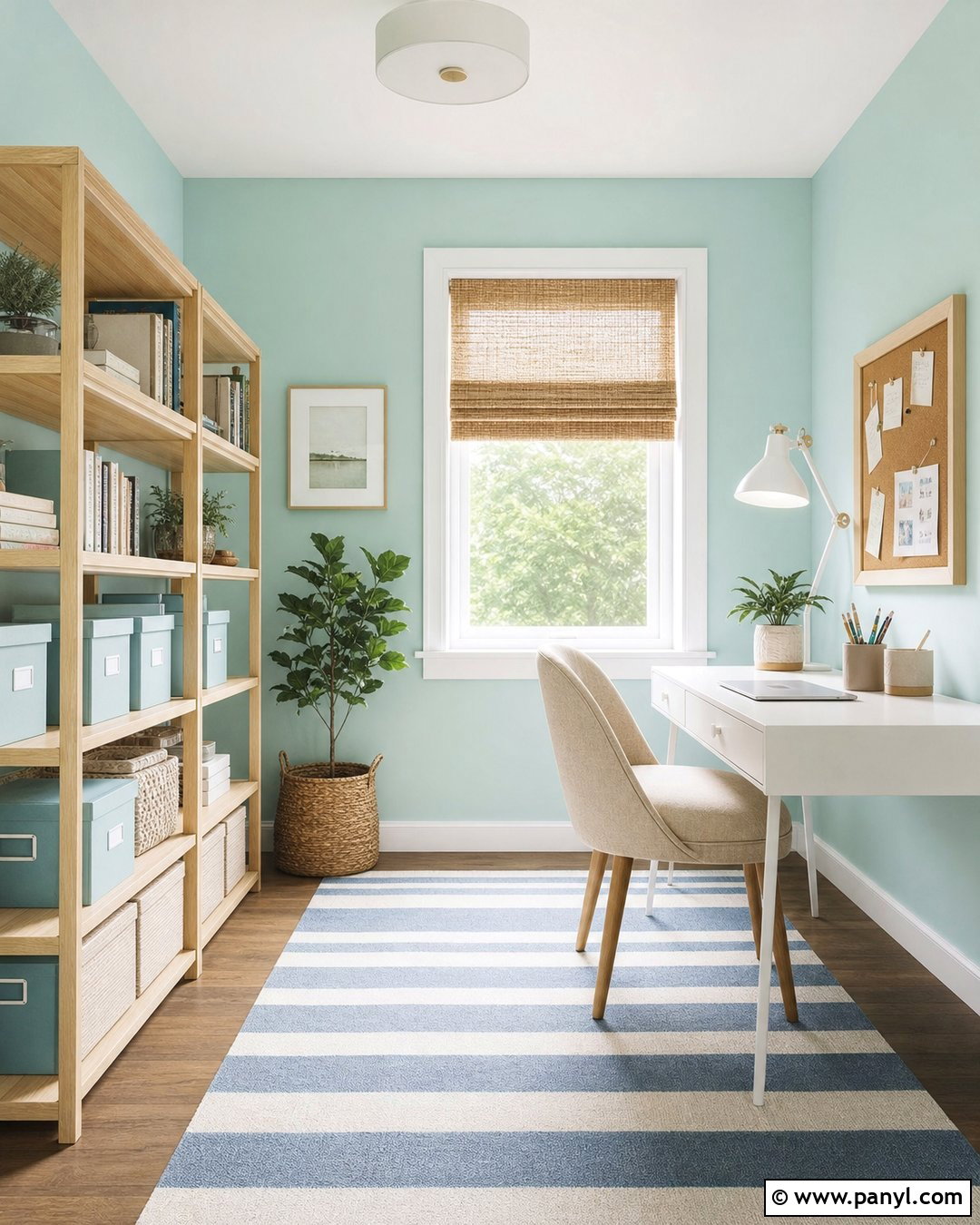 Light Aqua Home Office Walls - 30 blue green walls