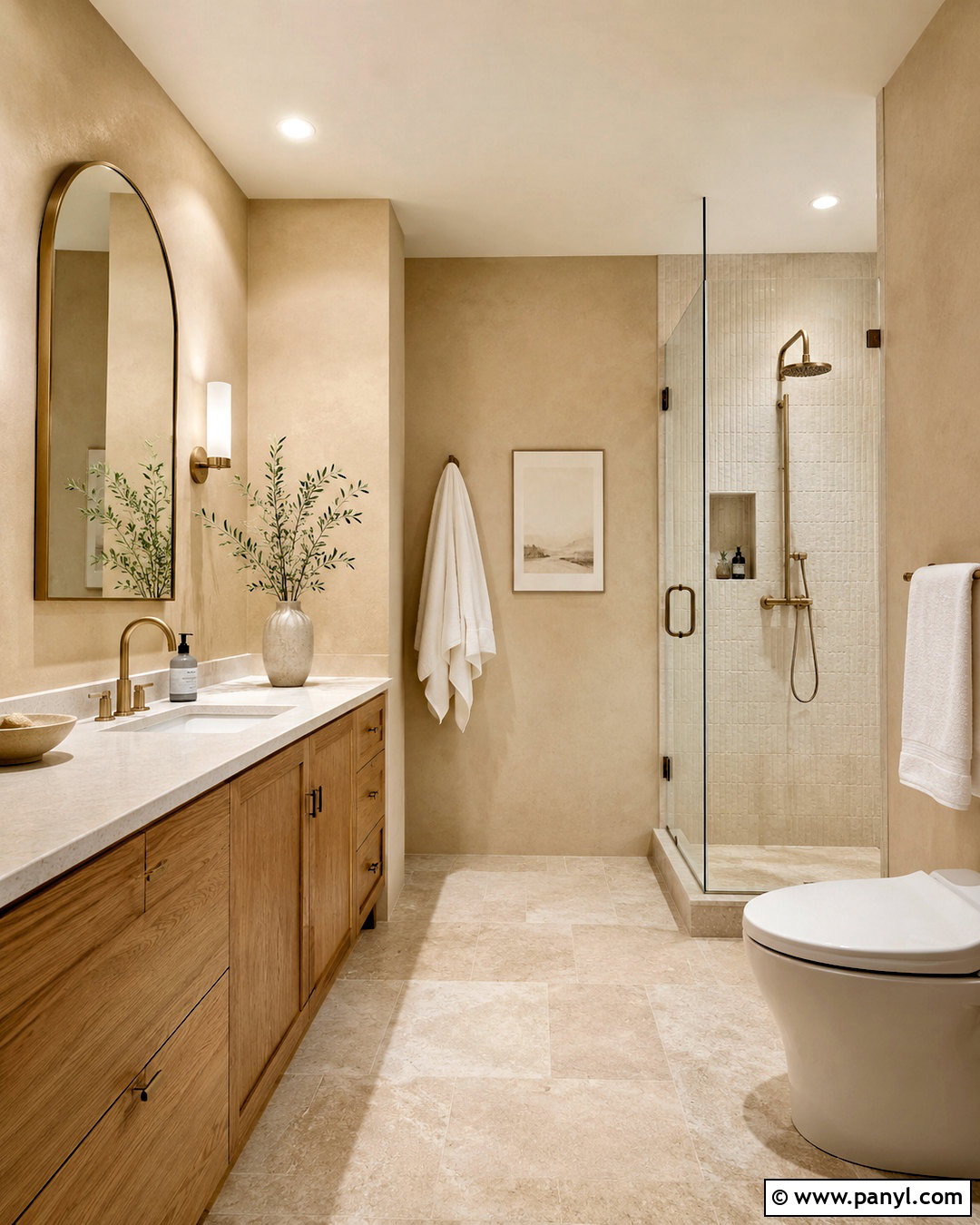 Light Beige Bathroom Walls - 40 bathroom wall color ideas