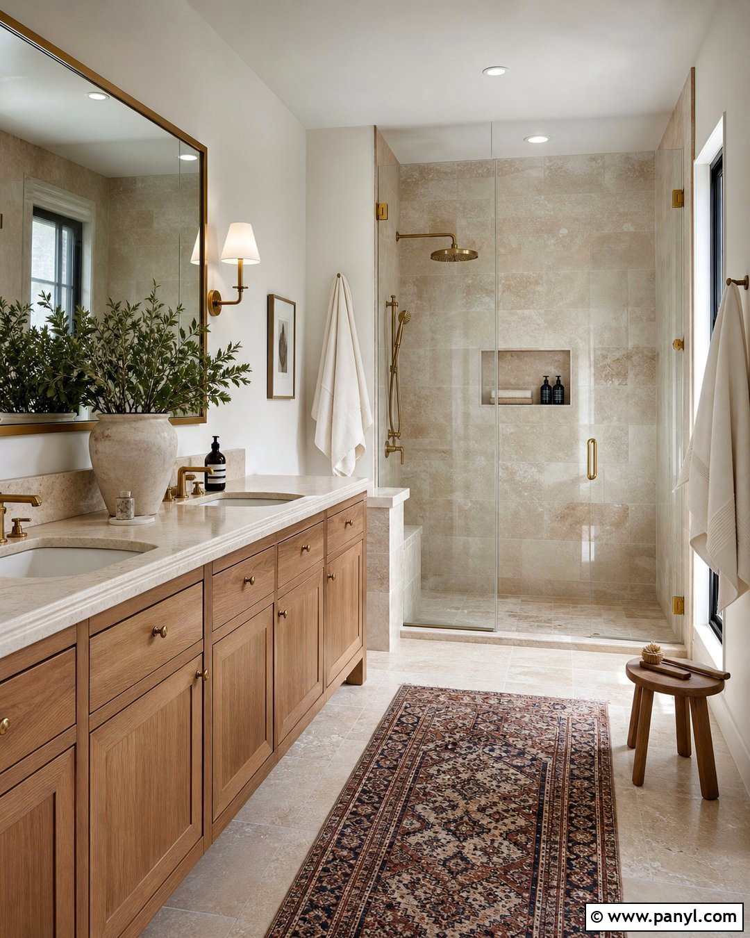 Light Beige Bathroom Walls With Travertine - 35 light beige walls