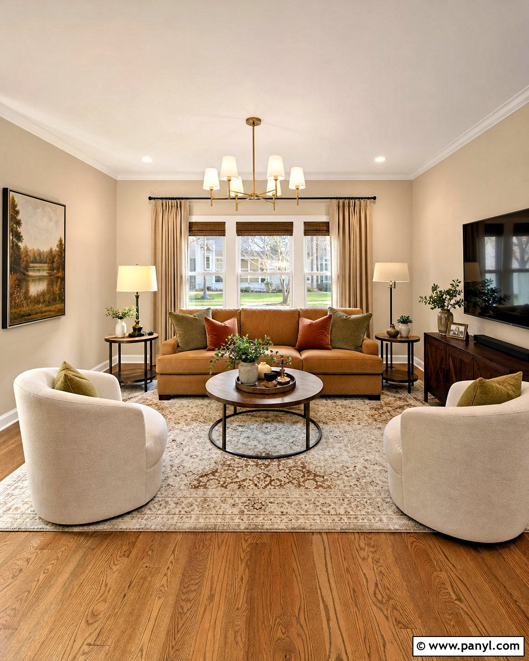 Light Beige Family Room - 20 family room paint color ideas