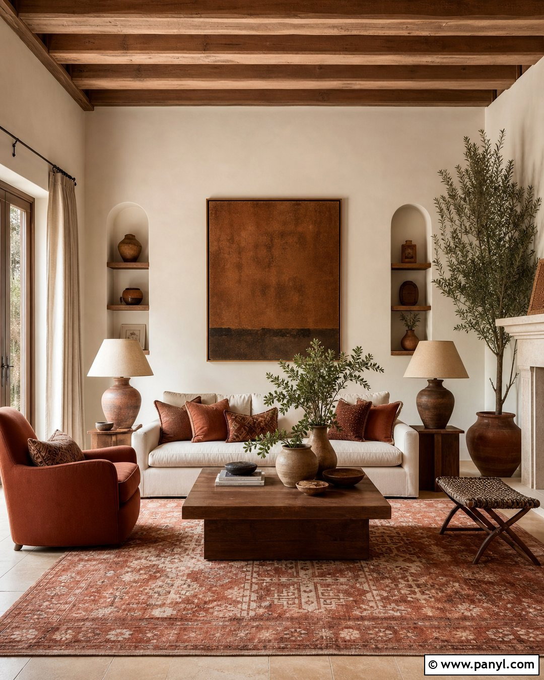 Light Beige Living Room Walls With Terracotta - 35 light beige walls