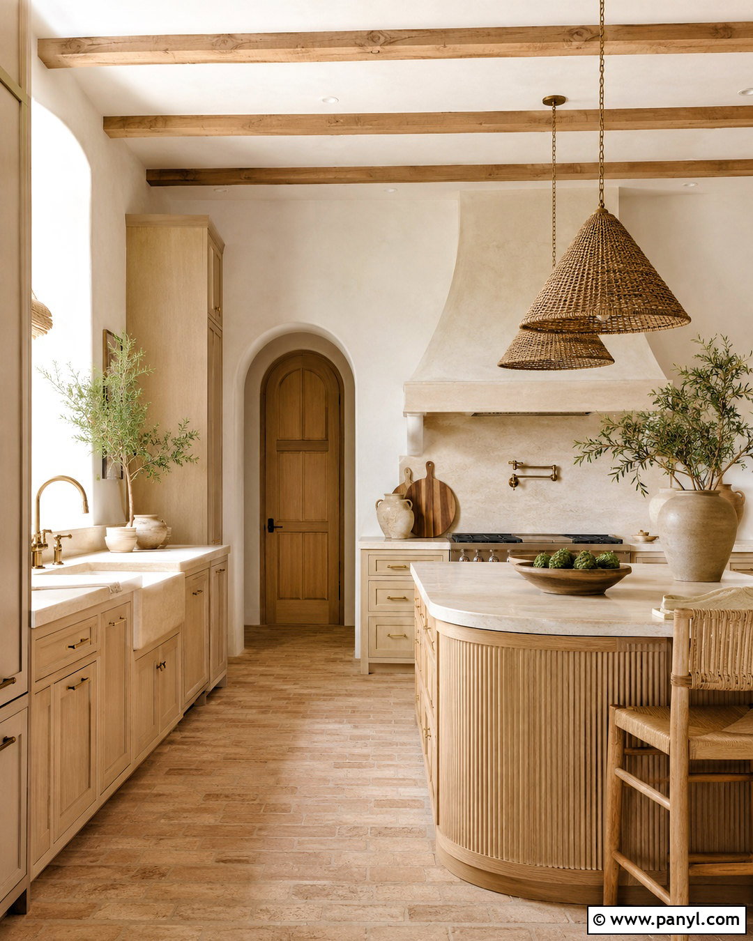 Light Beige Mediterranean Kitchen - 20 light color kitchen ideas