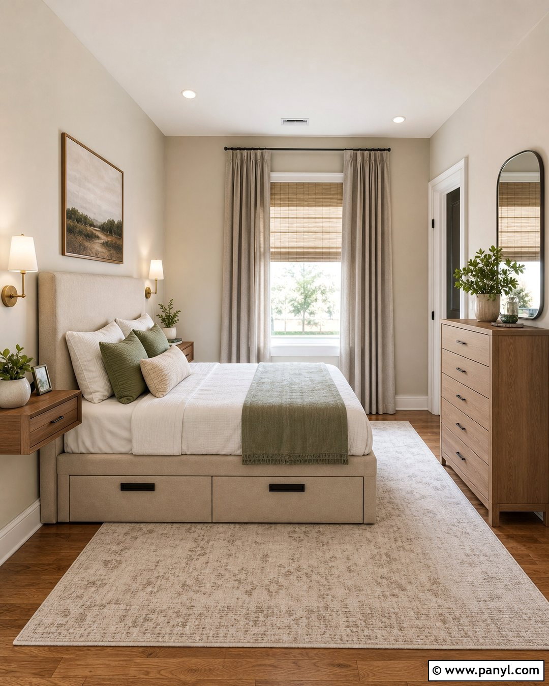 Light Beige Walls In A Small Bedroom - 35 light beige walls