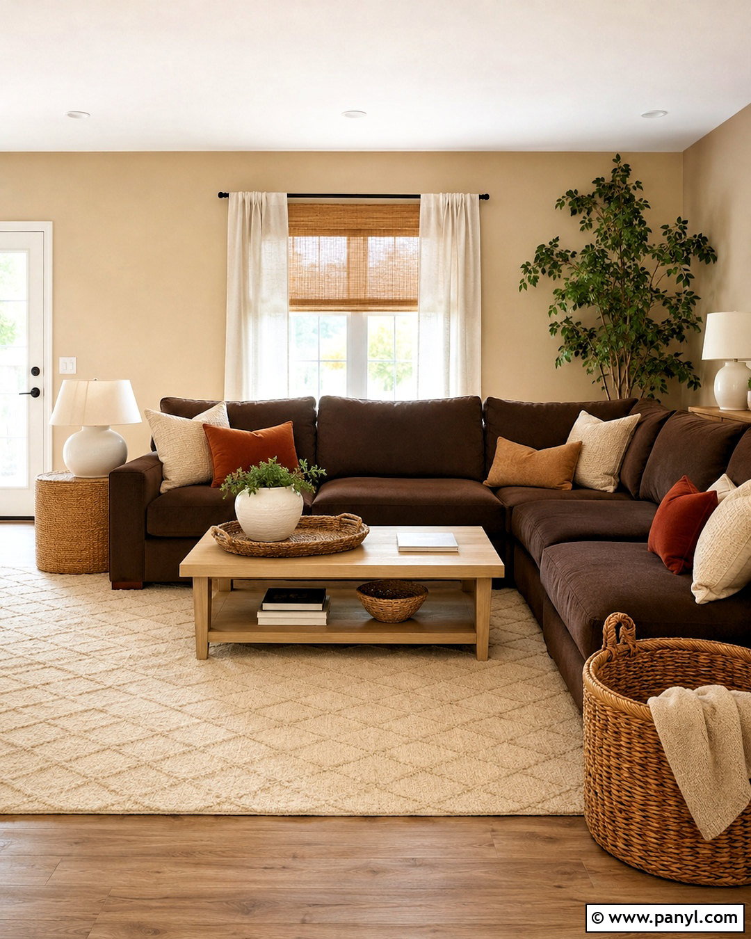 Light Beige Walls With Brown Sofa - 20 Wall Color For Brown Sofa Ideas