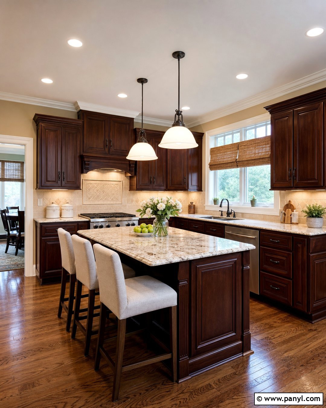 Light Beige Walls With Dark Cherry Cabinets - 20 Dark Cherry Kitchen Cabinets Wall Color Ideas
