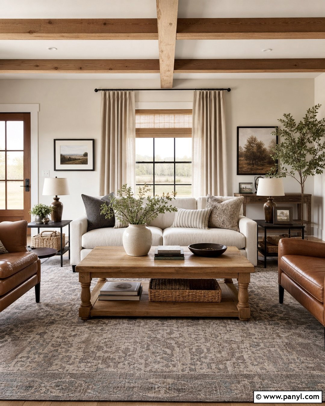 Light Beige Walls With Modern Farmhouse Decor - 35 light beige walls
