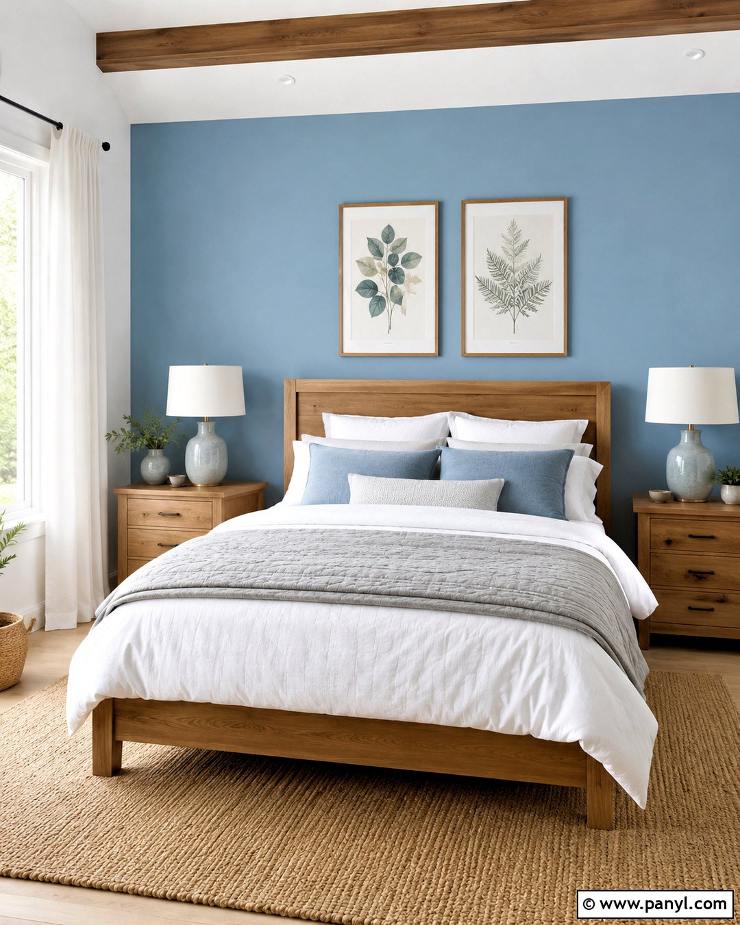 Light Blue Accent Wall Bedroom - 20 blue accent walls