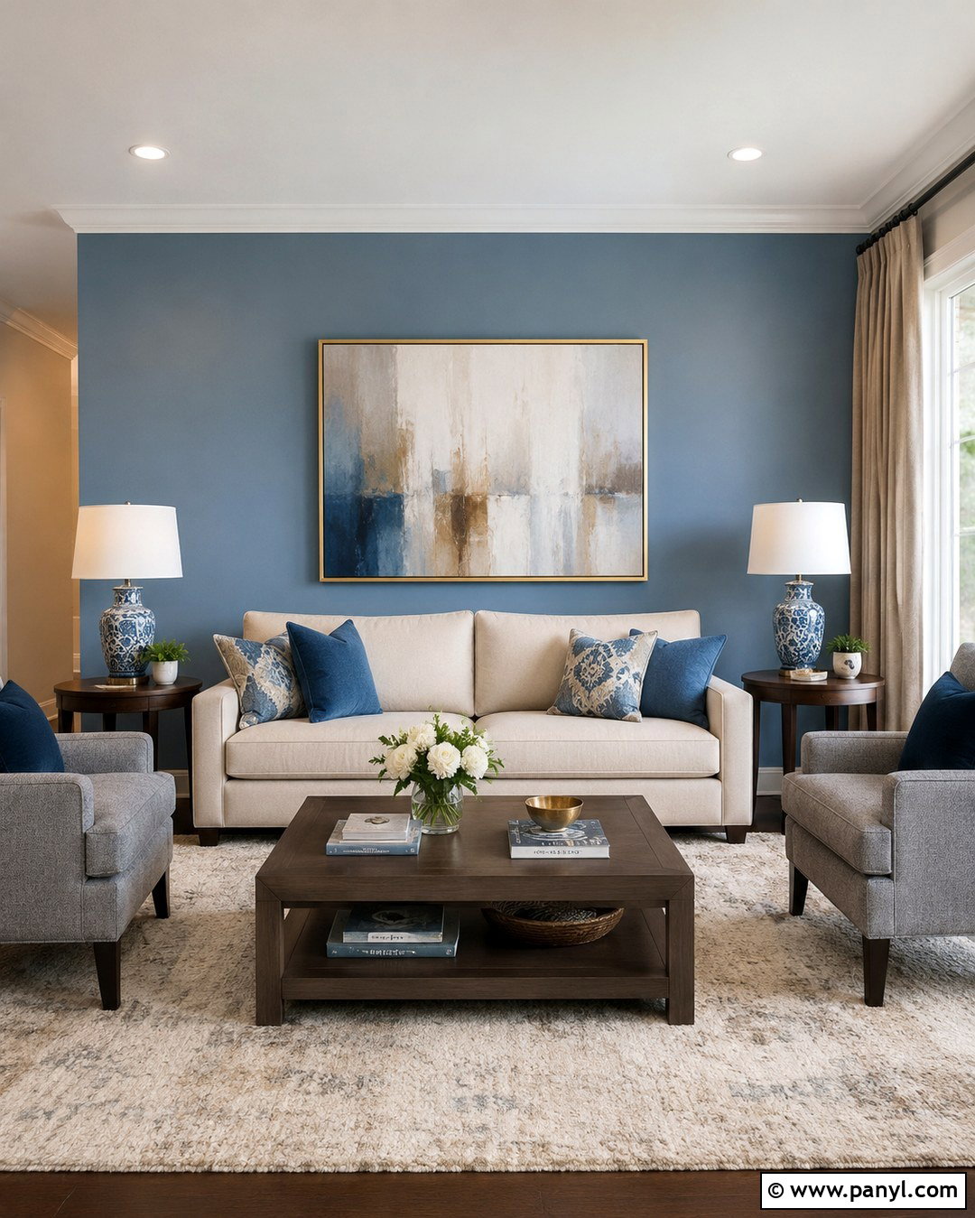 Light Blue Accent Wall Living Room - 20 Light Blue Wall Paint Living Room Ideas