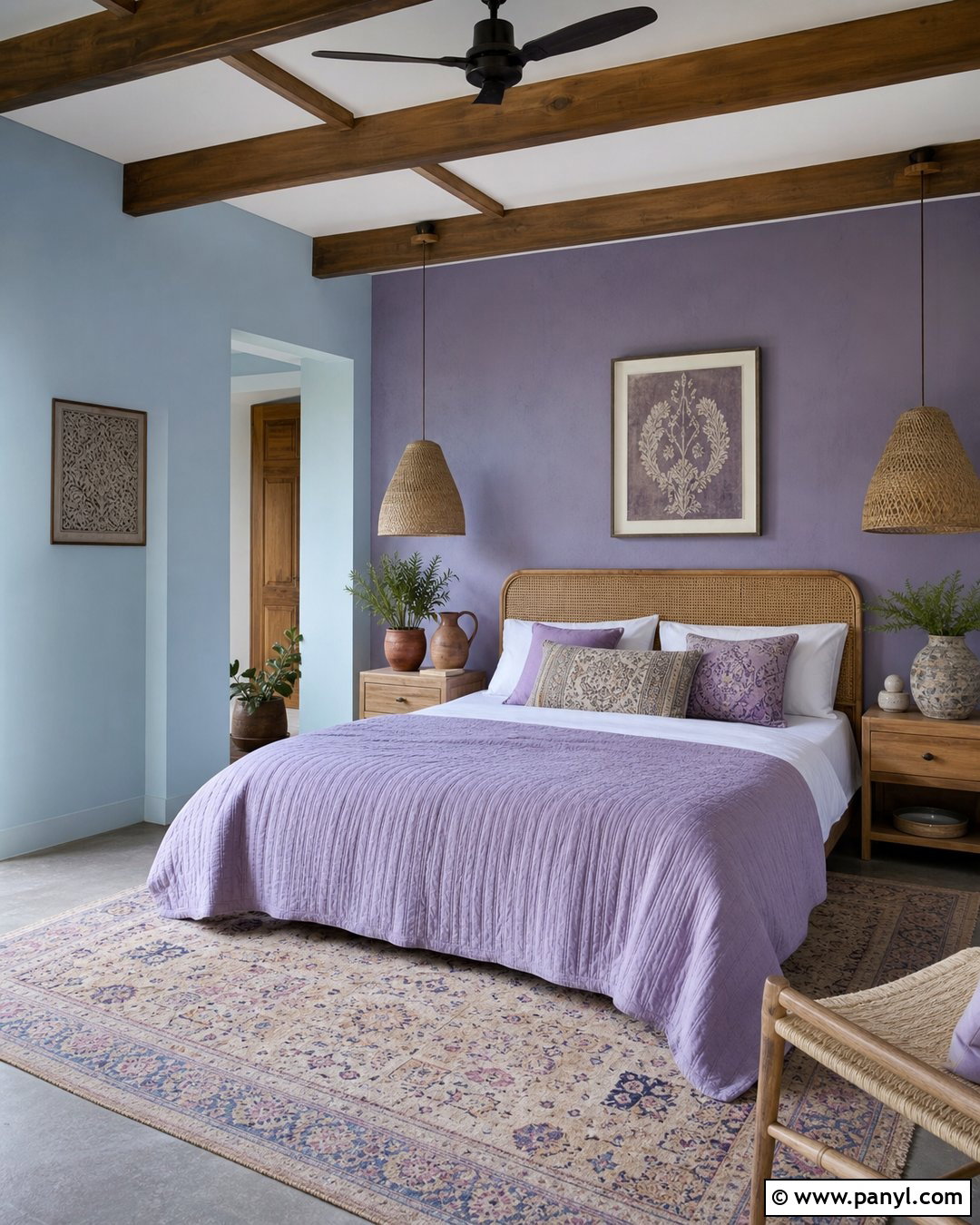 Light Blue And Purple Boho Bedroom Walls - 20 Light Blue And Purple Walls