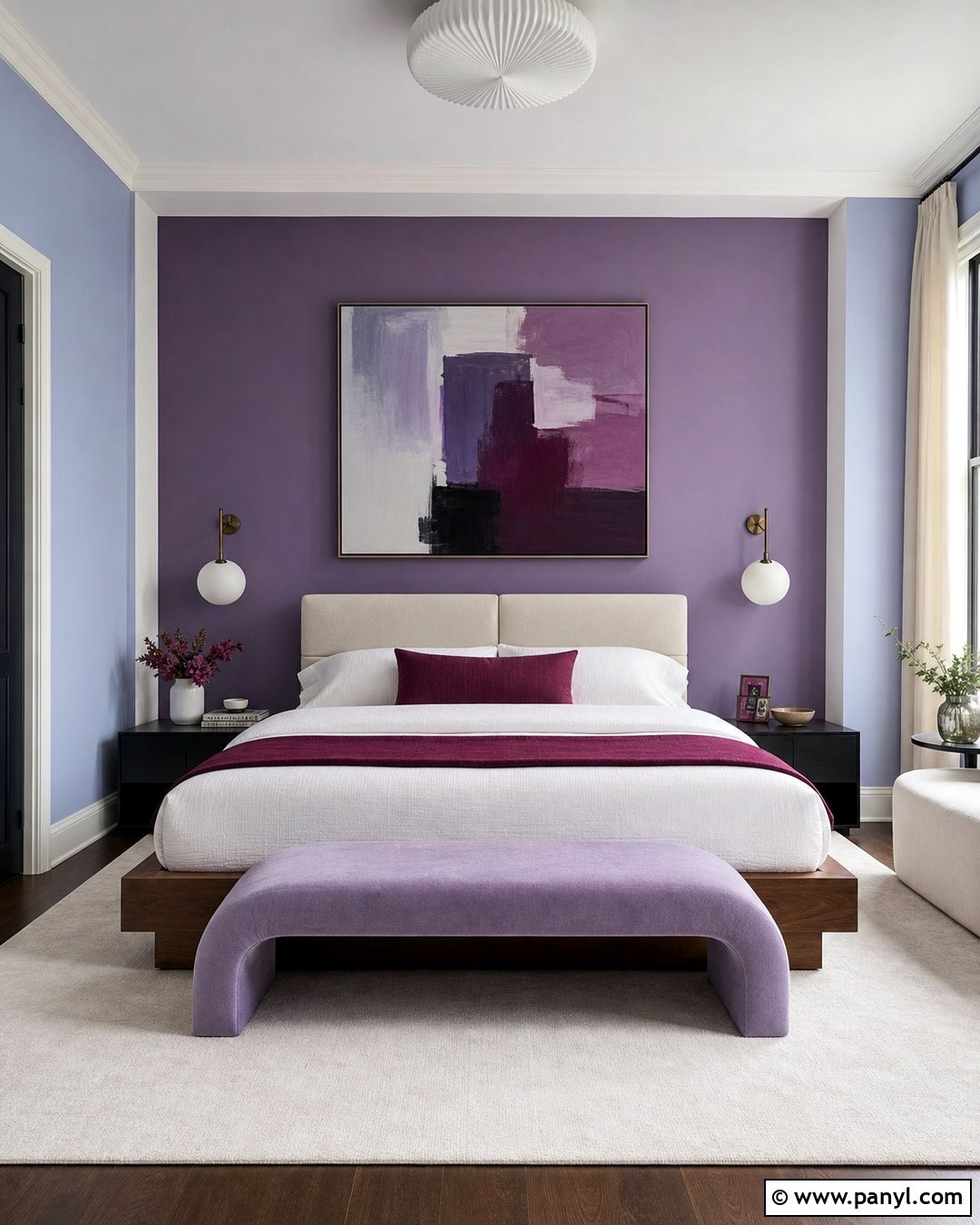 Light Blue And Purple Modern Bedroom Walls - 20 Light Blue And Purple Walls