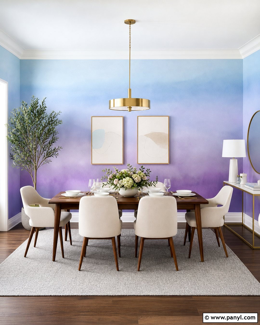Light Blue And Purple Ombre Walls - 20 Light Blue And Purple Walls