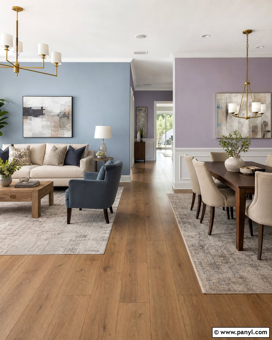 Light Blue And Purple Open Plan Walls - 20 Light Blue And Purple Walls