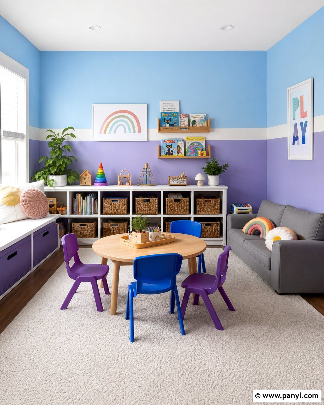 Light Blue And Purple Playroom Walls - 20 Light Blue And Purple Walls
