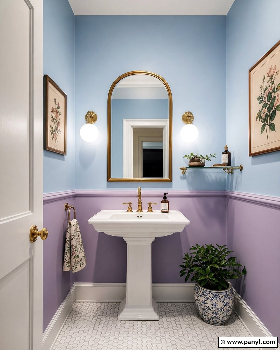 Light Blue And Purple Powder Room Walls - 20 Light Blue And Purple Walls