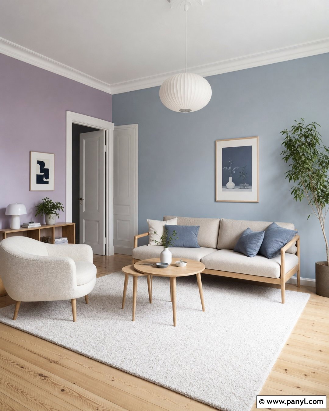 Light Blue And Purple Scandinavian Room Walls - 20 Light Blue And Purple Walls