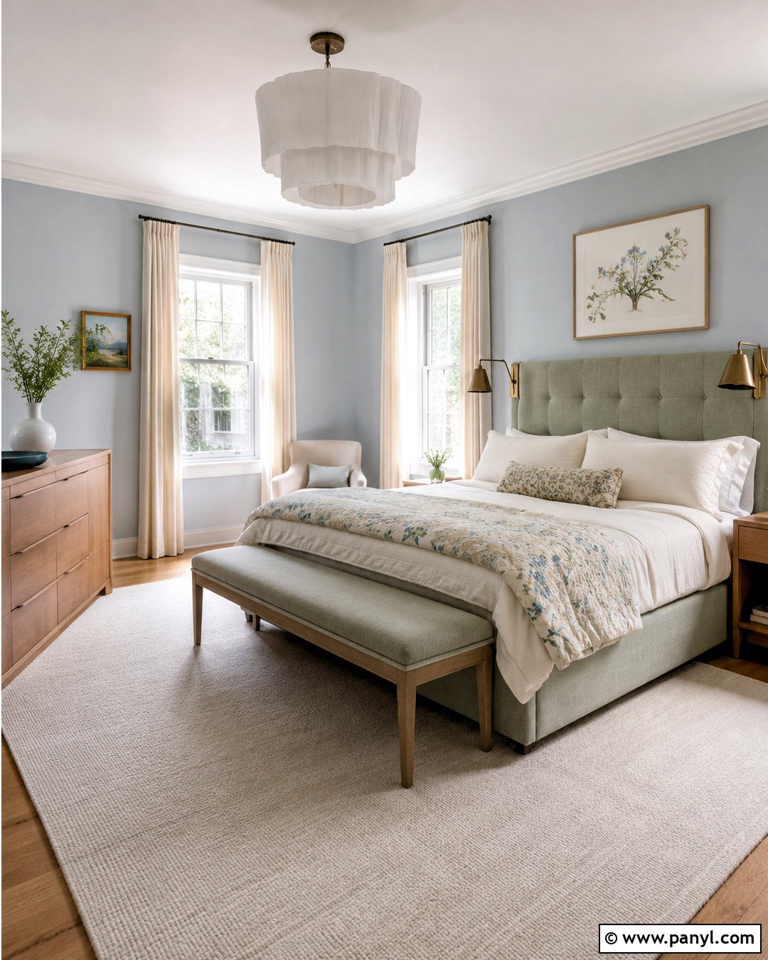 Light Blue And Sage Green Bedroom - 20 light blue interior design ideas