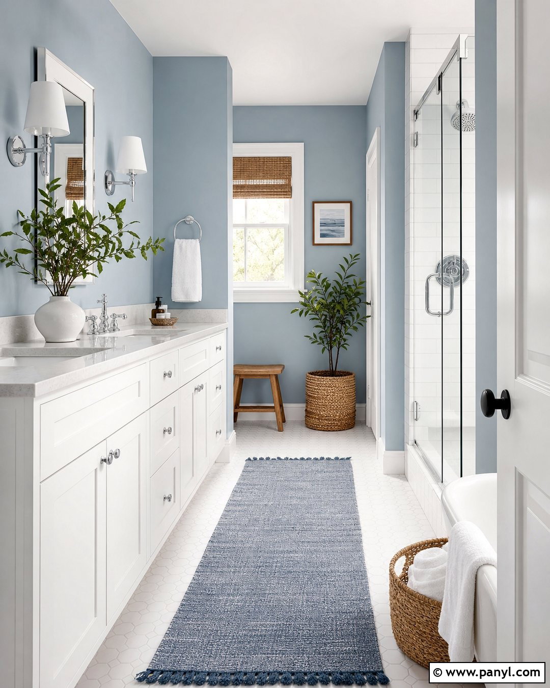 Light Blue And White Bathroom - 20 Light Blue Color For Bathroom Ideas
