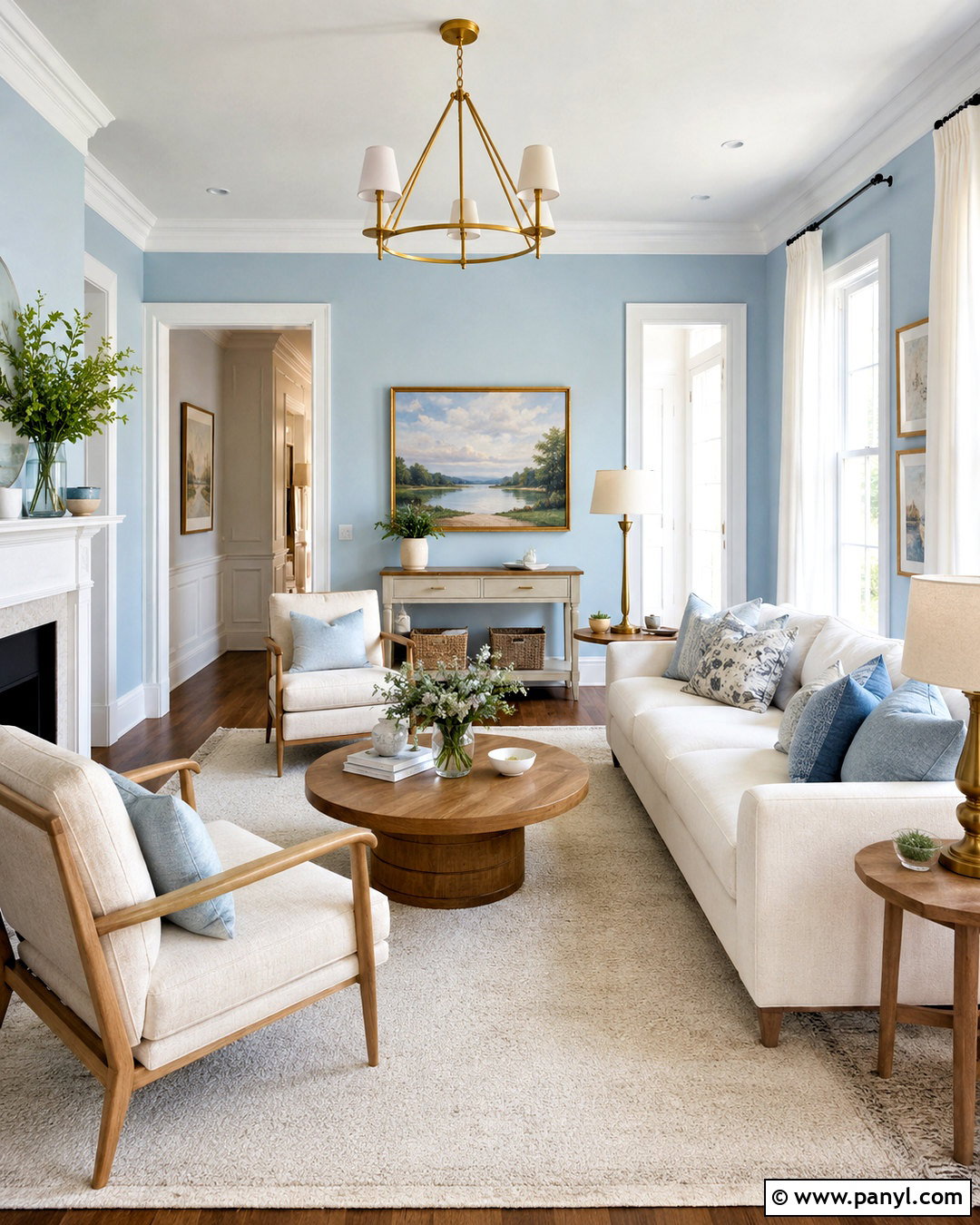 Light Blue And White Living Room - 20 light blue interior design ideas