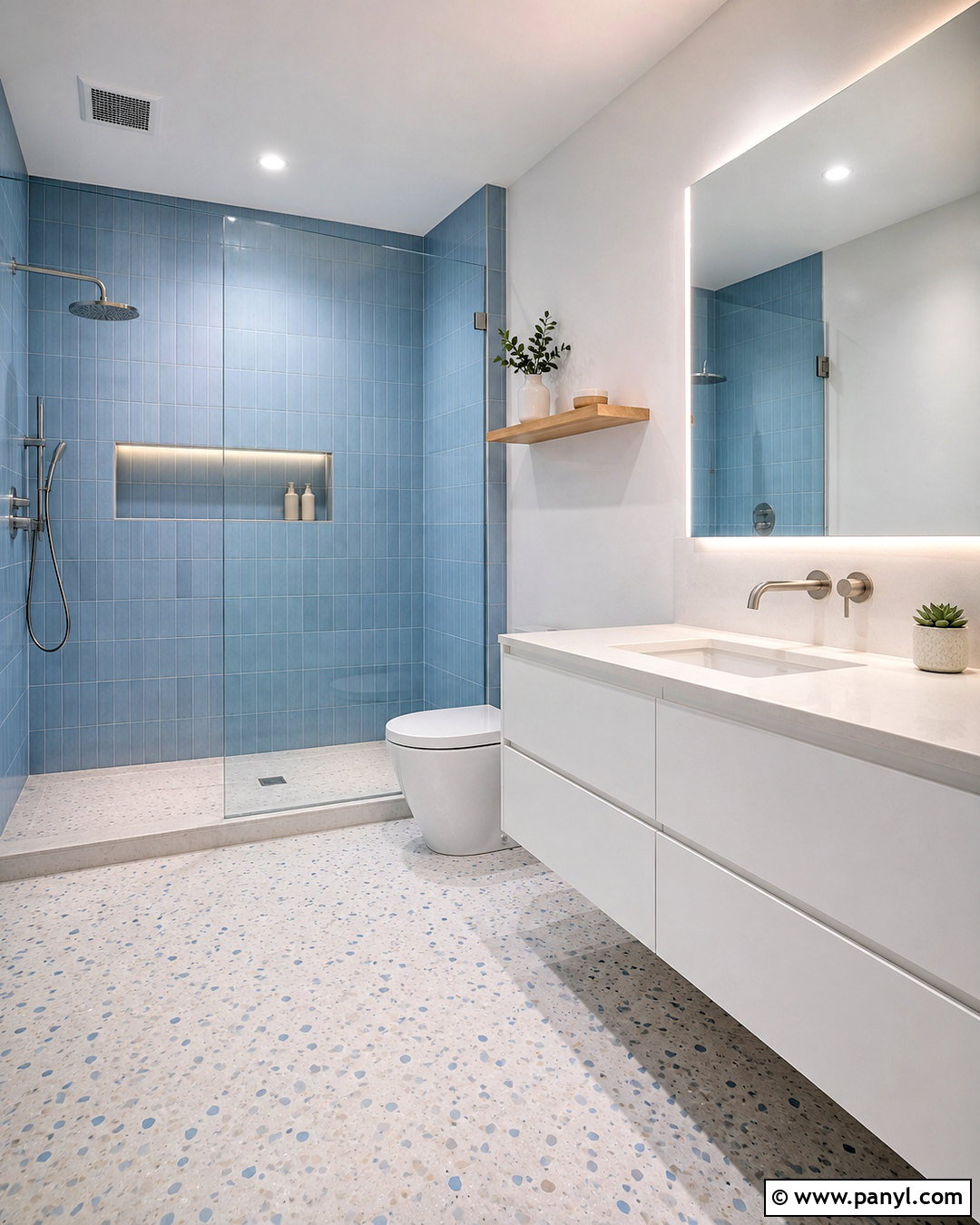 Light Blue And White Modern Bathroom - 20 light blue and white bathroom ideas