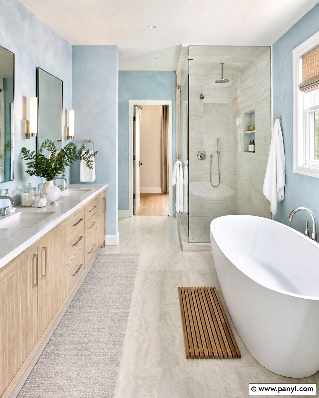 Light Blue And White Spa Bathroom - 20 light blue and white bathroom ideas