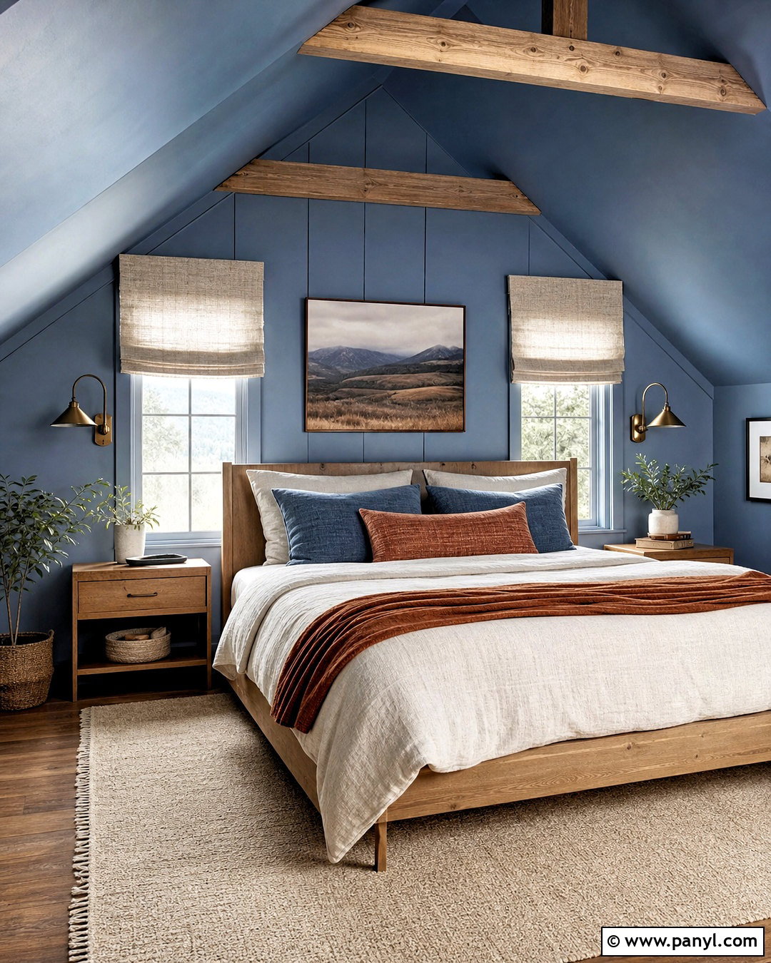 Light Blue Attic Bedroom - 20 light blue walls bedroom ideas