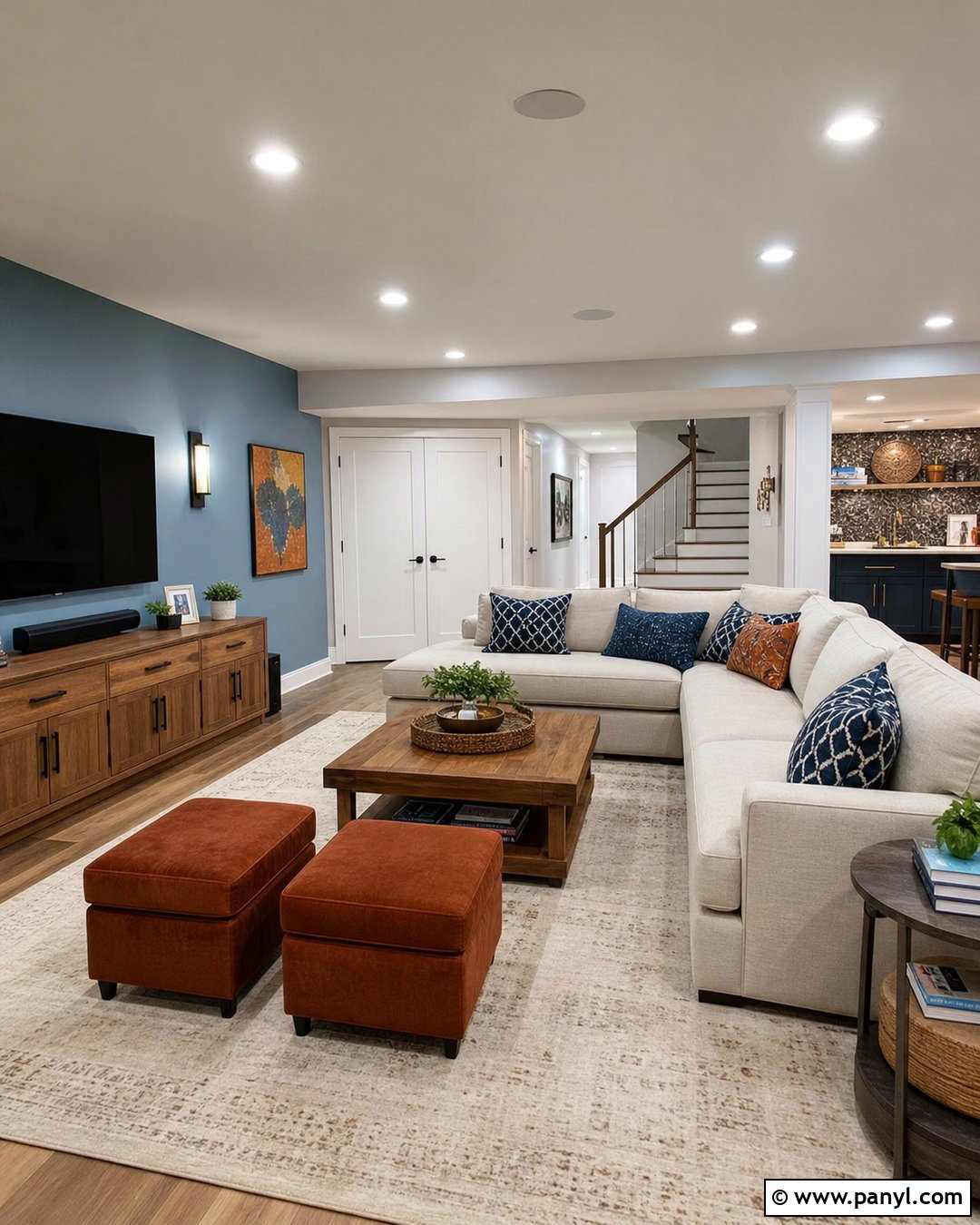 Light Blue Basement Accent Wall - 35 light blue accent wall ideas