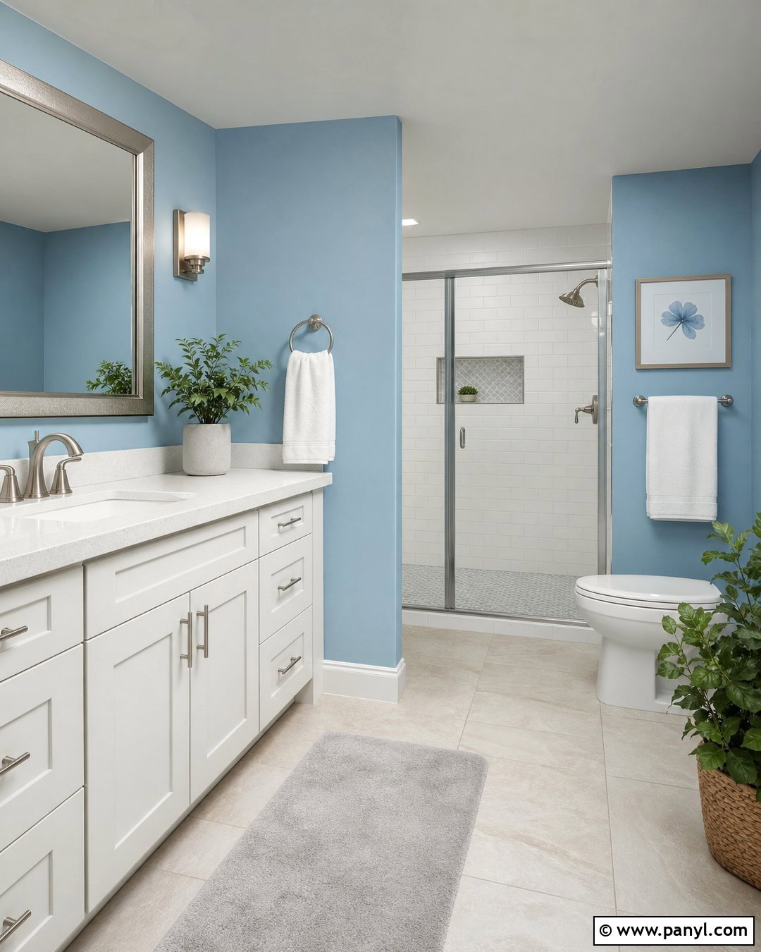 Light Blue Bathroom Walls - 35 Blue Bathroom Walls