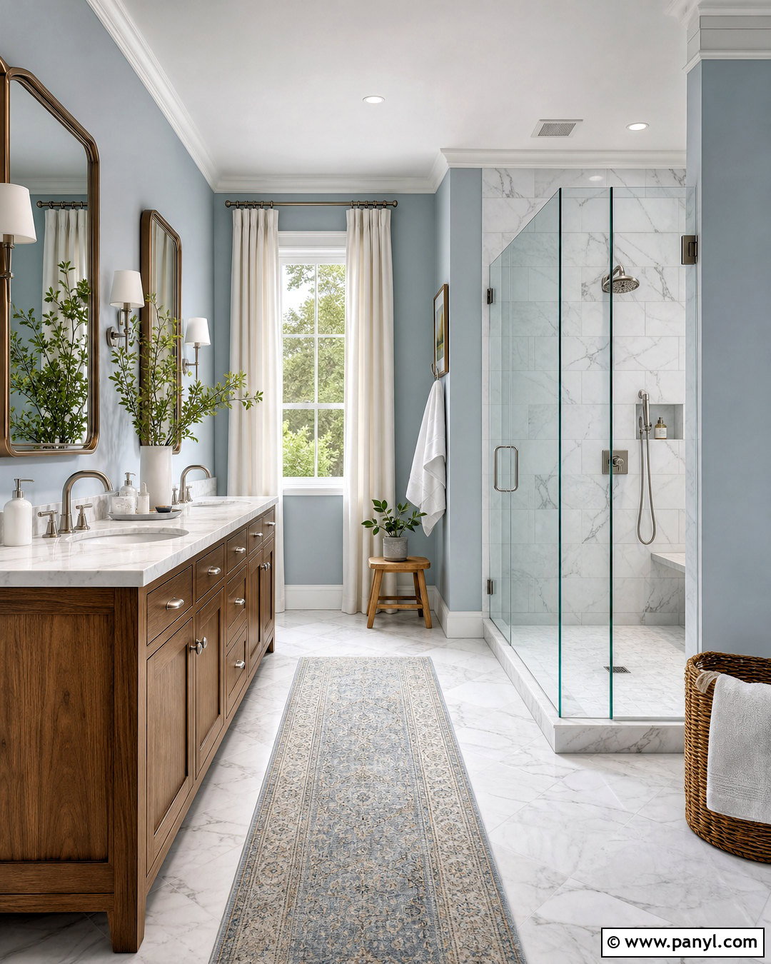 Light Blue Bathroom With Marble - 20 light blue bathroom ideas