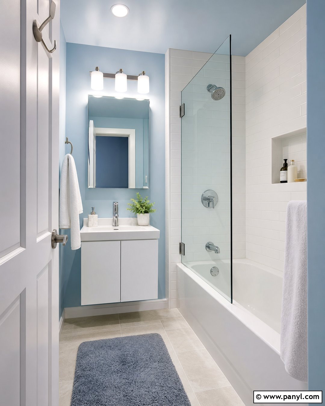 25 Bathroom With Light Blue Walls: Serene Spa-Inspired Ideas