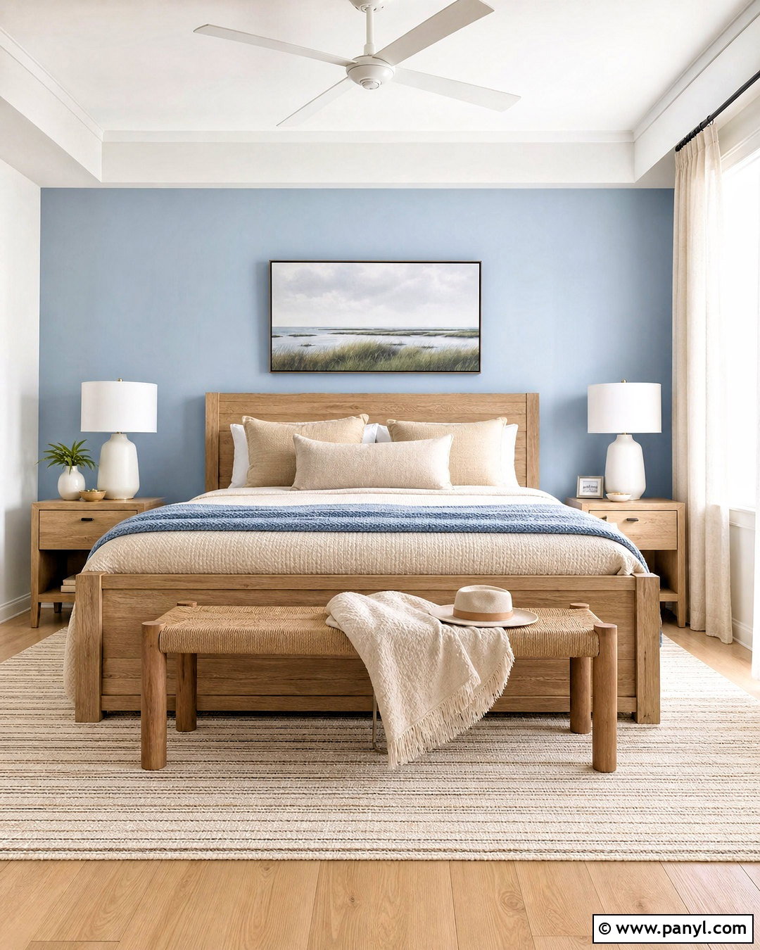 Light Blue Bedroom Accent Wall - 20 bedroom accent wall ideas paint colors