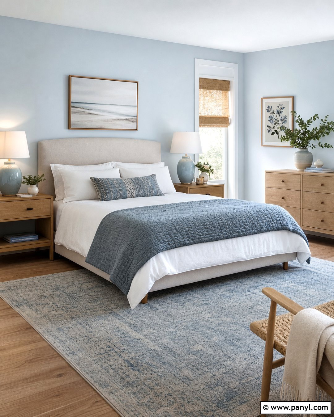 Light Blue Bedroom Walls - 30 blue wall interior ideas