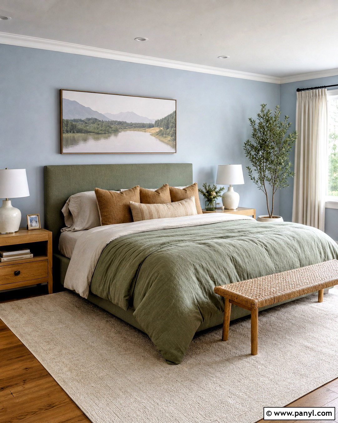 Light Blue Bedroom With Sage Green - 20 light blue walls bedroom ideas
