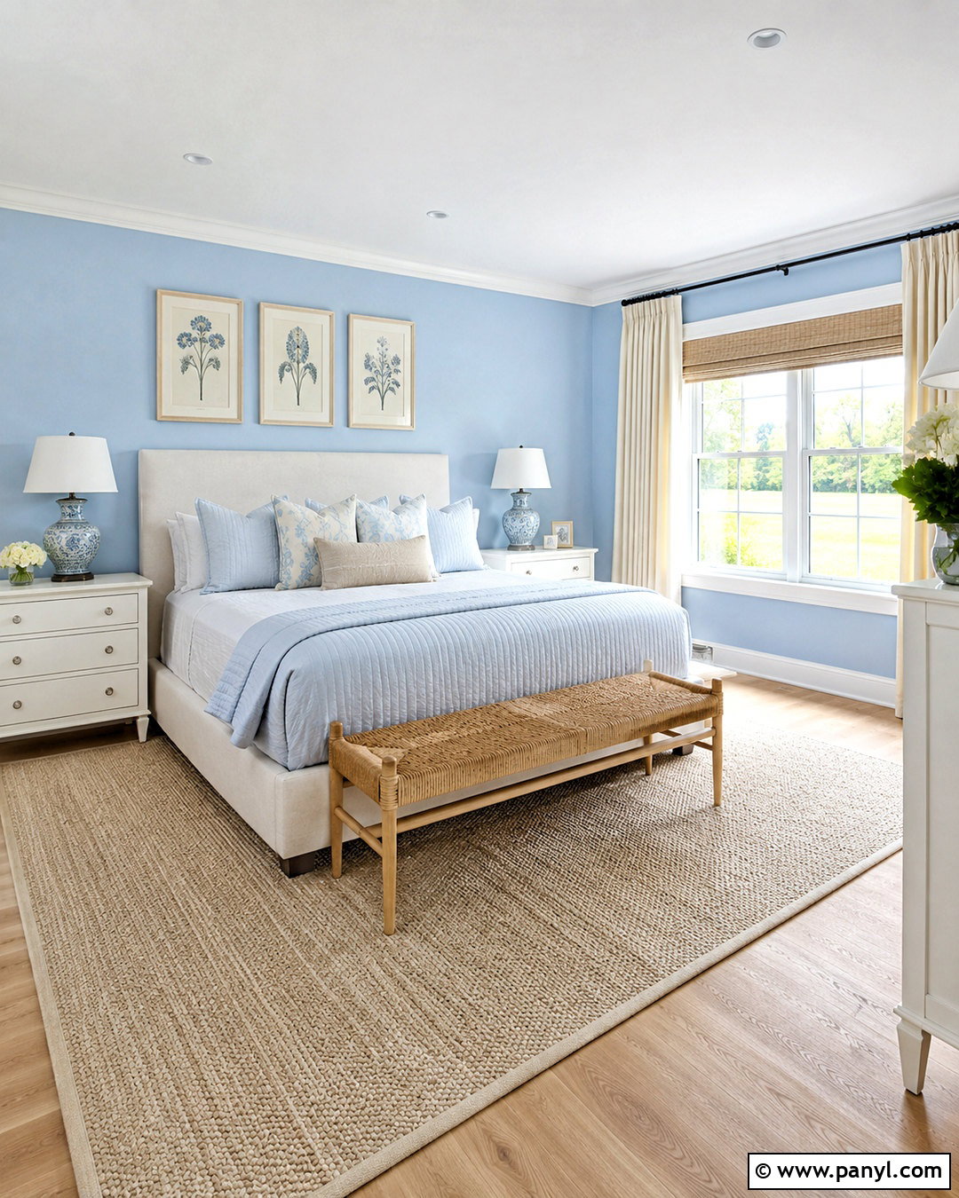 Light Blue Bedroom With White Furniture - 20 blue rooms bedroom ideas