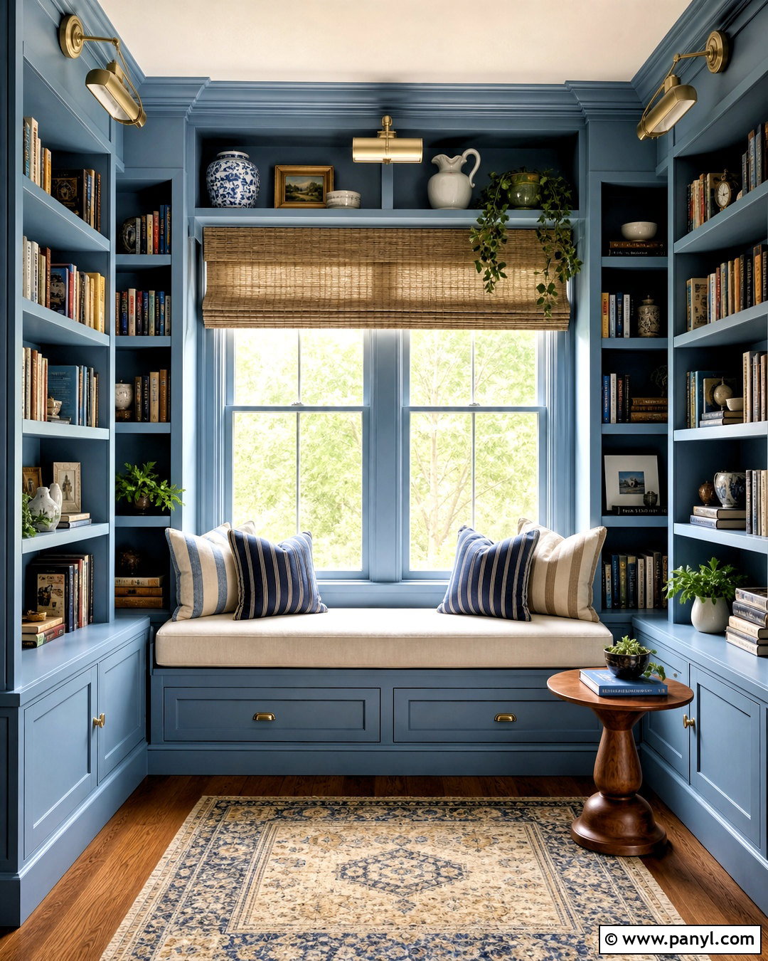 Light Blue Built In Reading Nook - 20 light blue interior ideas