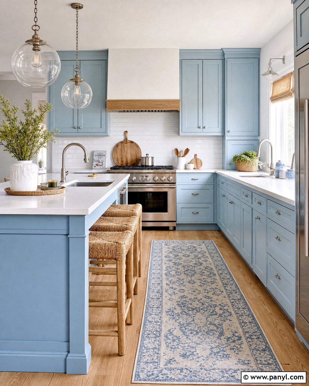 Light Blue Coastal Kitchen Cabinets - 20 coastal blue kitchen ideas
