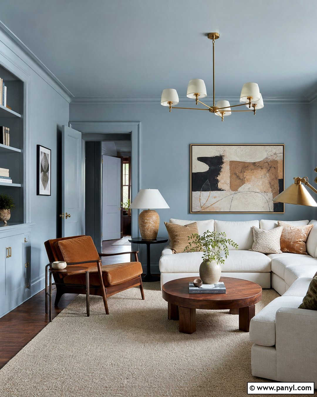 Light Blue Color Drenched Room - 35 light blue wall paint ideas