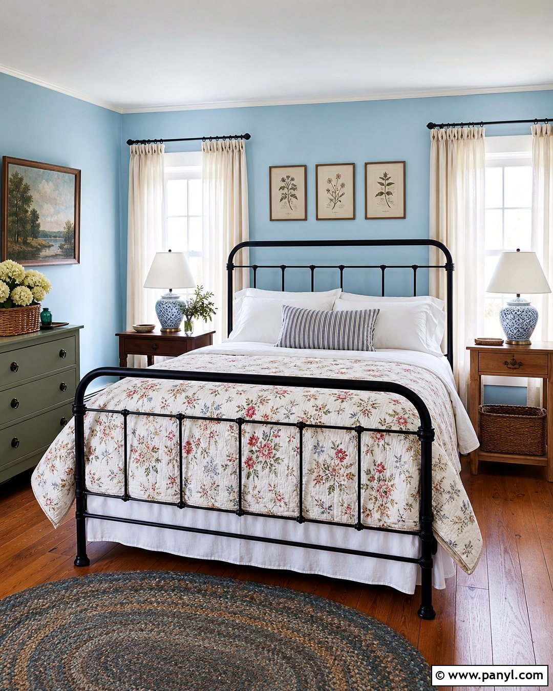 Light Blue Cottage Bedroom - 35 Light Blue Wall Color Ideas