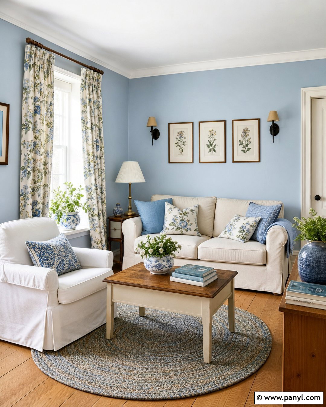 Light Blue Cottage Walls - 35 light blue wall paint ideas