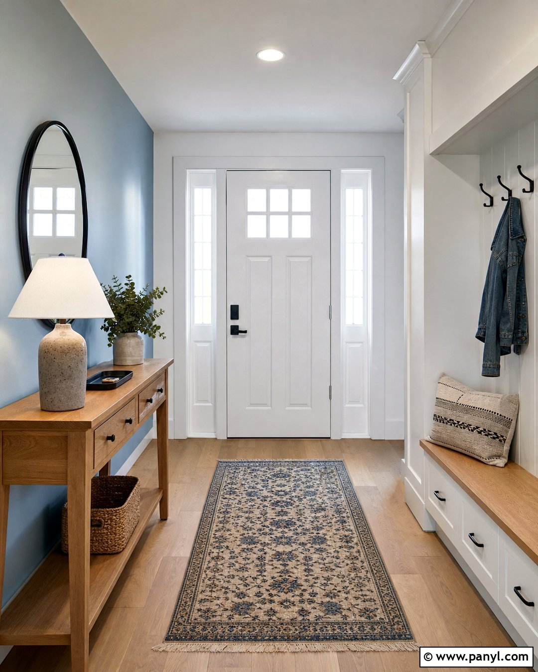Light Blue Entryway Accent Wall - 35 light blue accent wall ideas