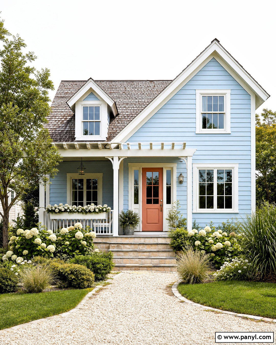 Light Blue Exterior With Soft White Trim - 20 outdoor wall painting ideas exterior colors