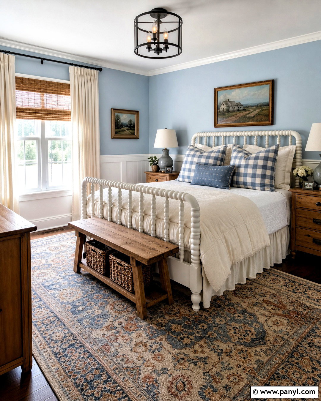 Light Blue Farmhouse Bedroom - 20 light blue walls bedroom ideas