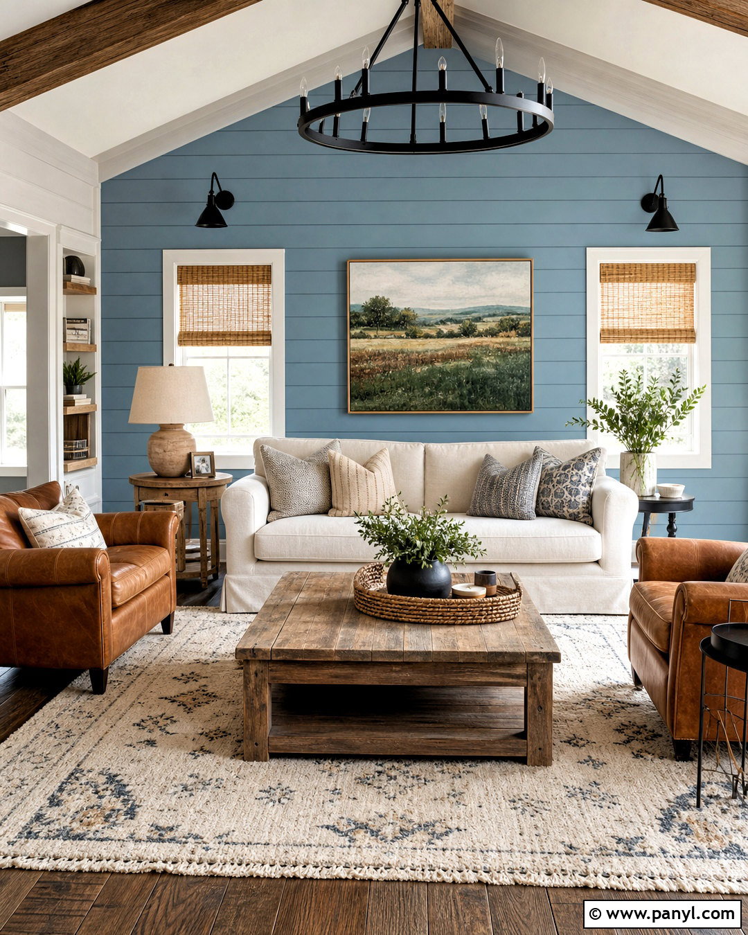 20 Light Blue Accent Wall Living Room Ideas for Fresh, Airy Style