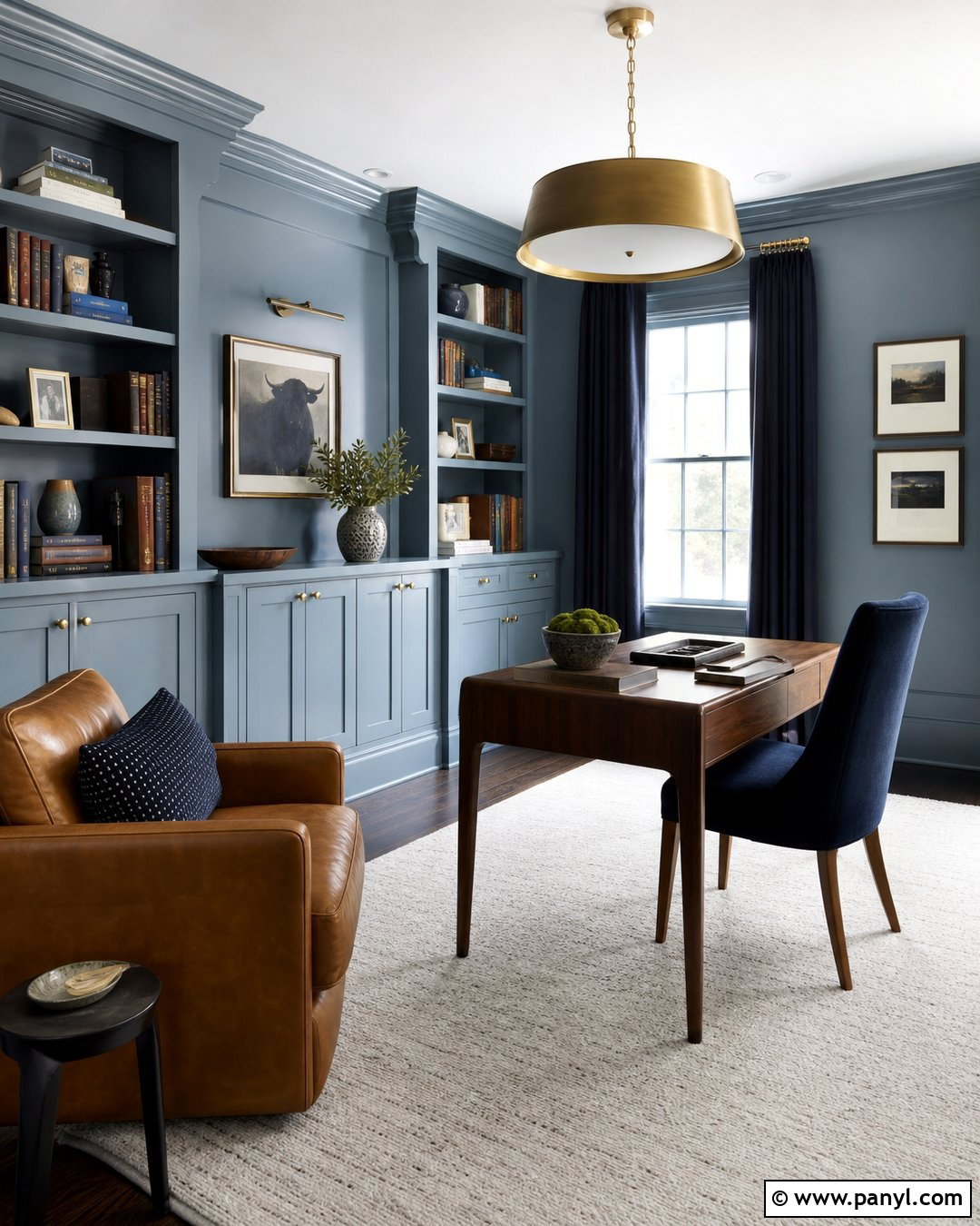 Light Blue-Grey Color Drenched Walls - 20 Light Blue-Grey Walls