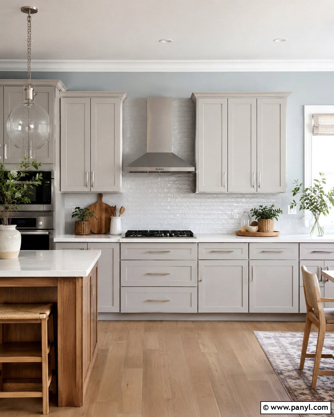 Light Blue Grey Kitchen Walls With Light Gray Cabinets - 20 Light Blue Grey Kitchen Walls