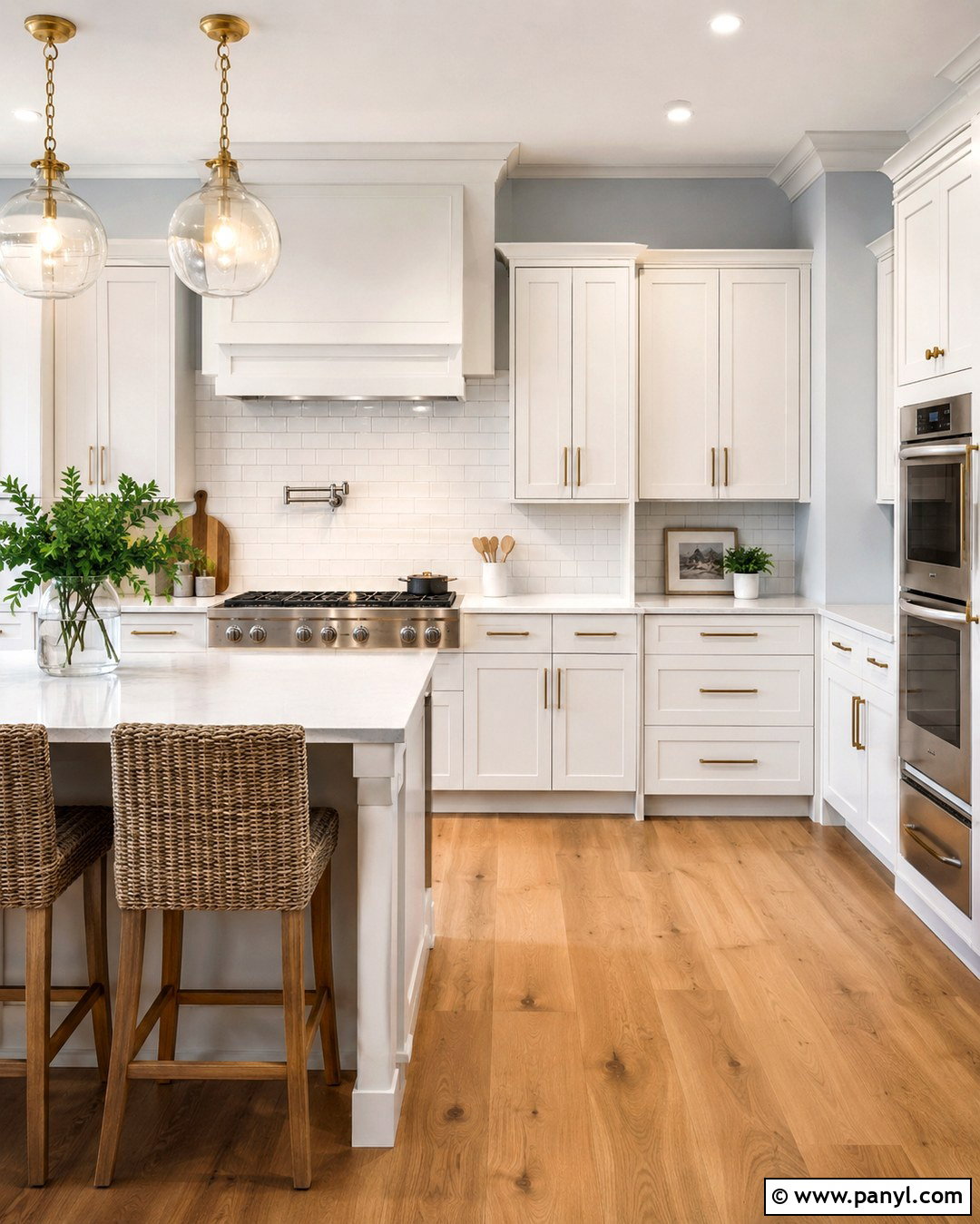 Light Blue Grey Kitchen Walls With White Cabinets - 20 Light Blue Grey Kitchen Walls